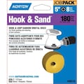 Norton Co 5" Hook & Sand 8-Hole Sanding Disc, P180-Grit, PK 25 49219